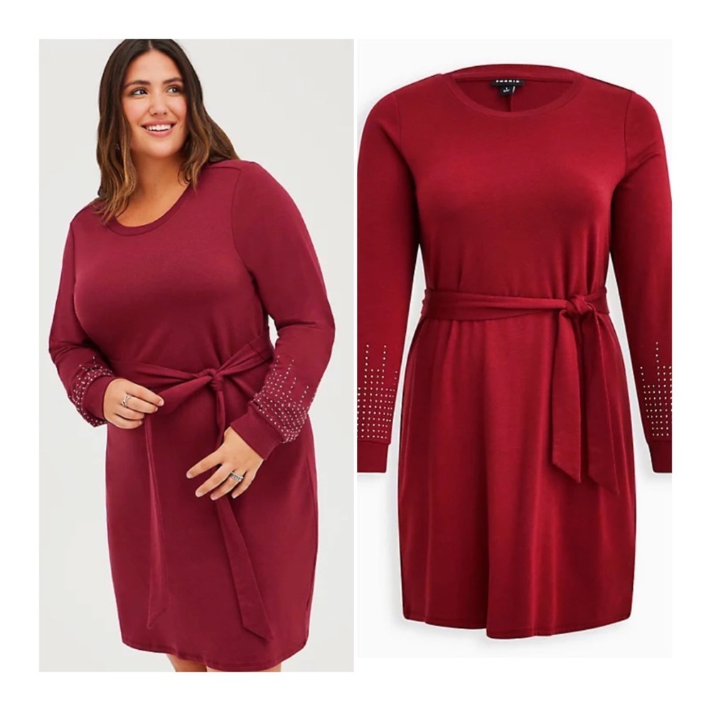 Torrid Burgandy Sweater Dress